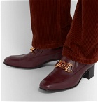Gucci - Horsebit Leather Loafers - Burgundy