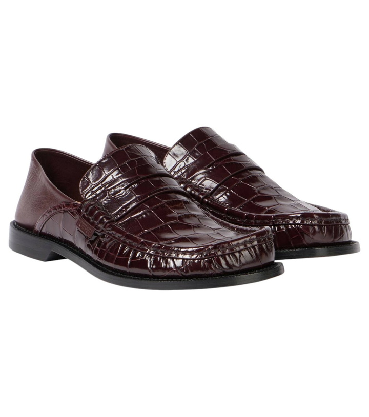 Photo: Loewe Campo croc-effect leather loafers