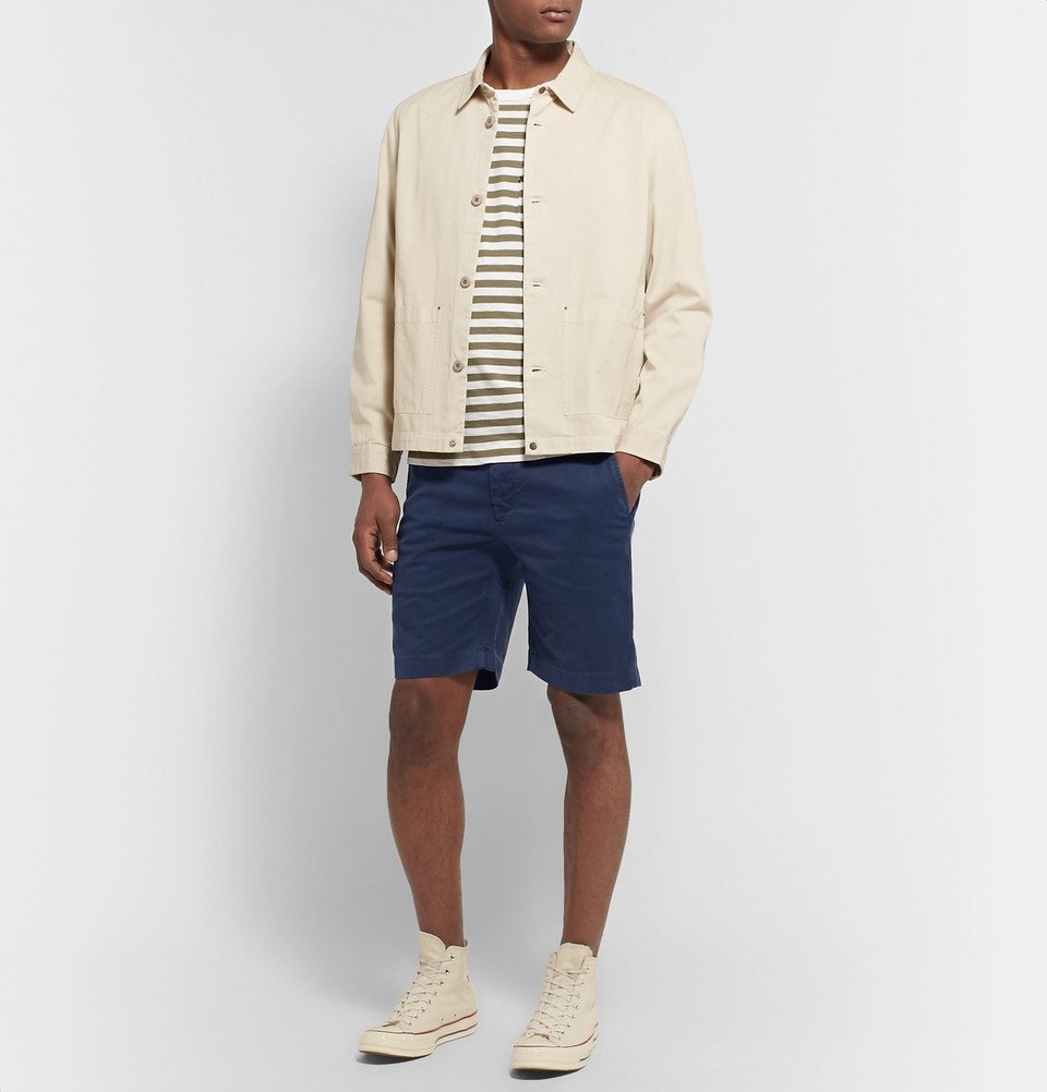 Alex Mill - Stretch Cotton-Twill Chino Shorts - Storm blue