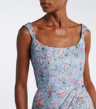 Markarian Marla floral lace bustier dress