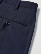 INCOTEX - Slim-Fit Wool Trousers - Blue
