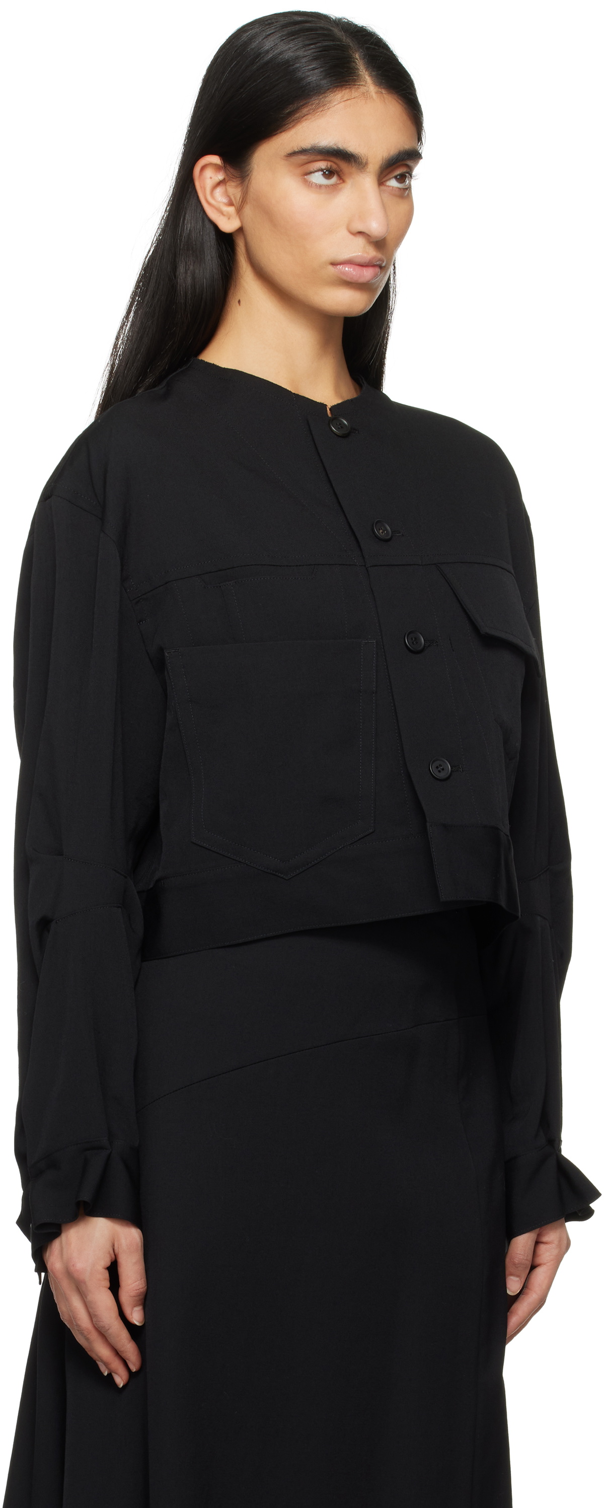 YOHJI YAMAMOTO Black Multi Pocket Jacket