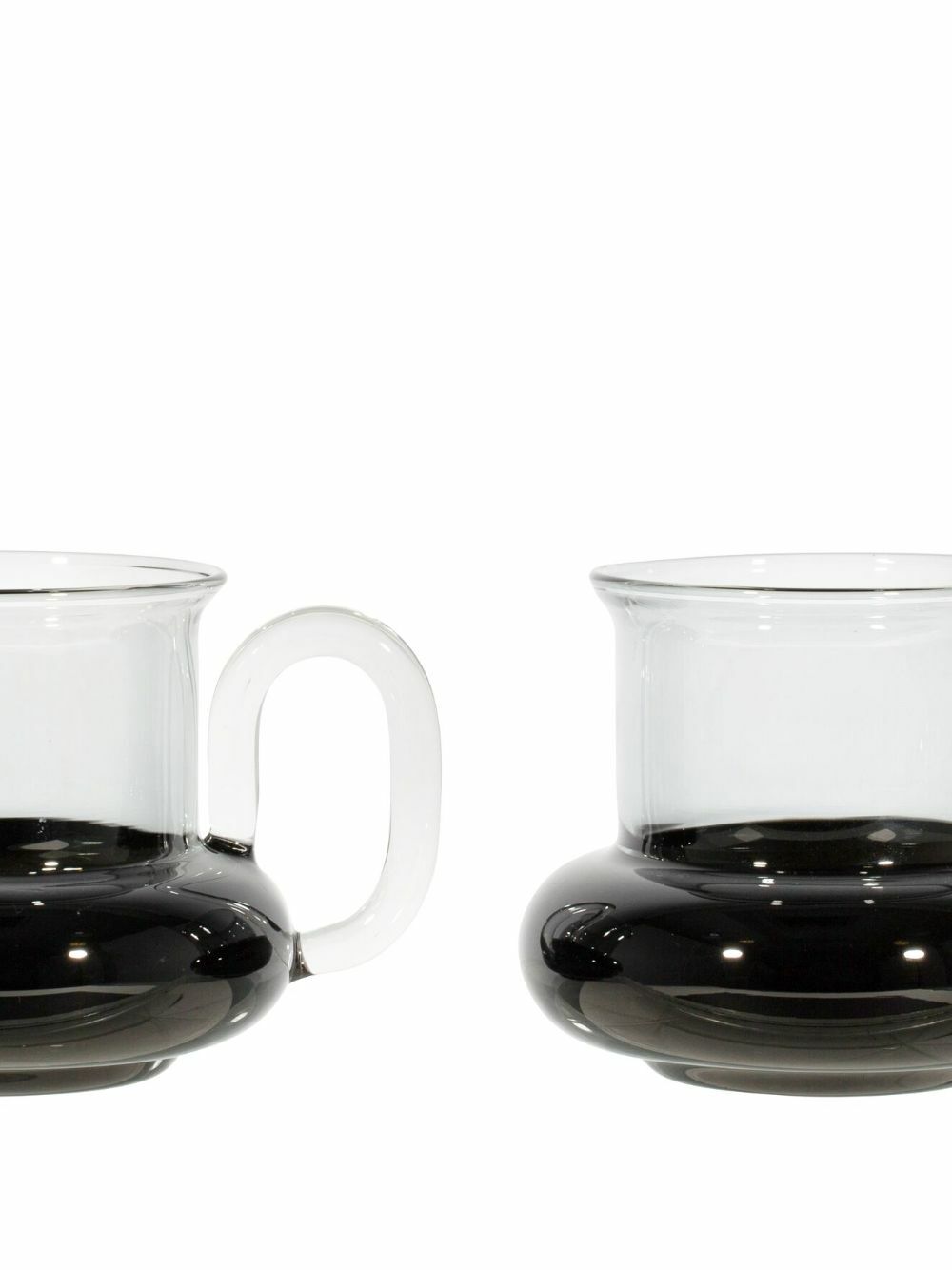 Tom Dixon Black Bump Glass Teacup Set