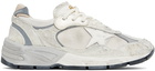 Golden Goose Gray & White Dad-Star Sneakers