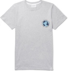 Norse Projects - Niels Globe Printed Mélange Cotton-Jersey T-Shirt - Men - Gray