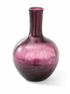 POLSPOTTEN Purple Large Ball Body Glass Vase