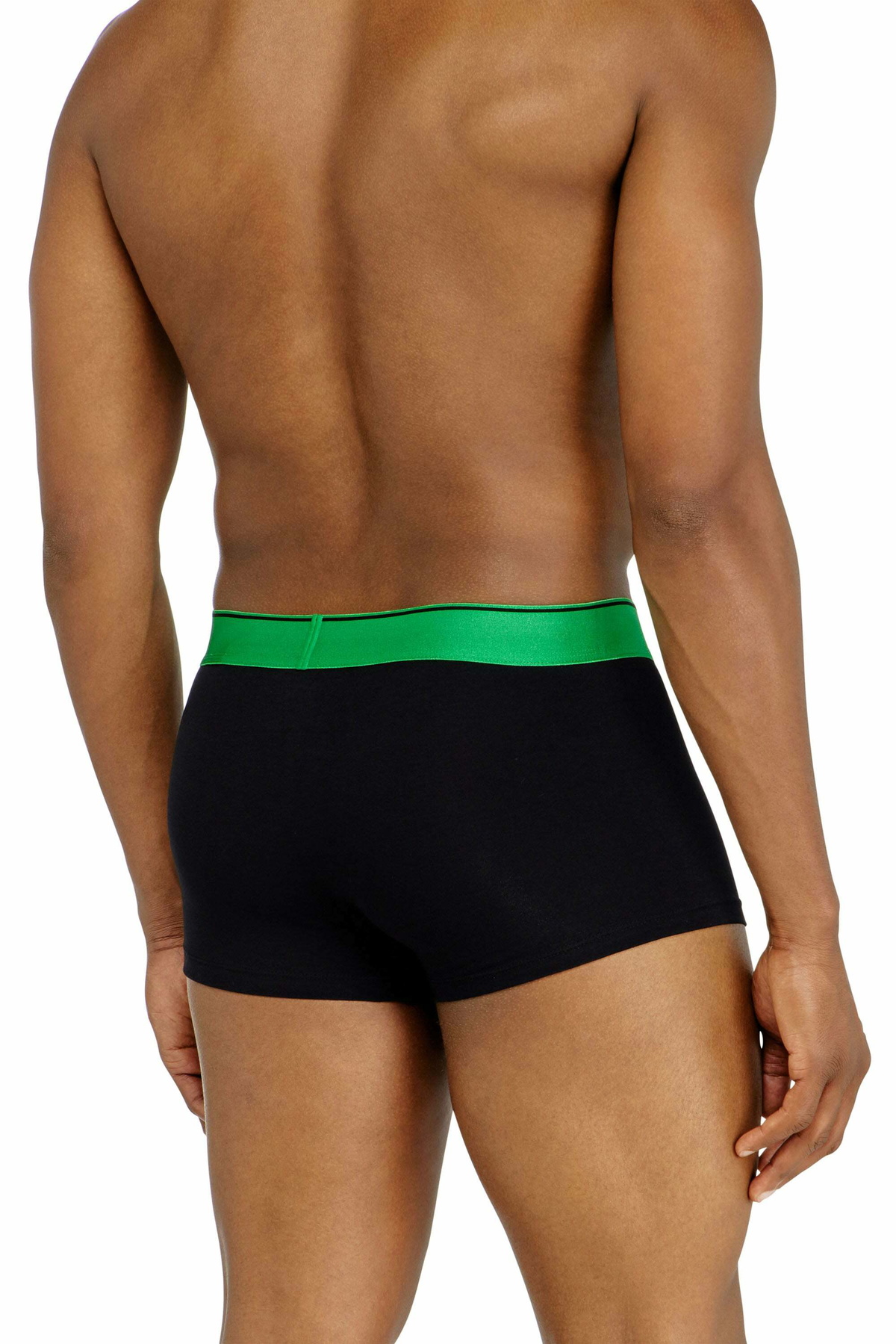 Diesel Three-pack boxer briefs with metallic waistband - Trunks Mens in Black