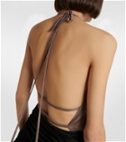 Blumarine - Halter-neck draped bodysuit