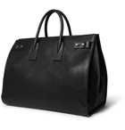 Saint Laurent - Sac De Jour Large Textured-Leather Tote Bag - Men - Black