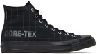 Converse Black Gore-Tex Check Chuck 70 Hi Sneakers