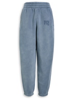 Alexanderwang.t Logo-embossed Cotton-blend Sweatpants Blue