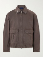 Stone Island - Garment-Dyed Light Bull Denim-tc Jacket - Brown