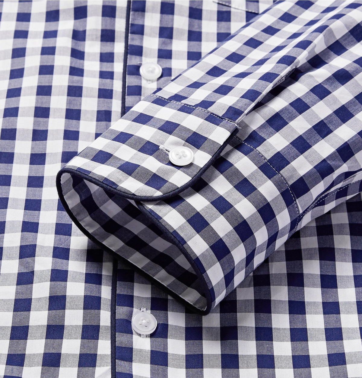 Sleepy Jones - Henry Gingham Cotton Pyjama Shirt - Blue