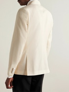 Paul Smith - Slim-Fit Double-Breasted Satin-Trimmed Wool and Mohair-Blend Tuxedo Jacket - Neutrals