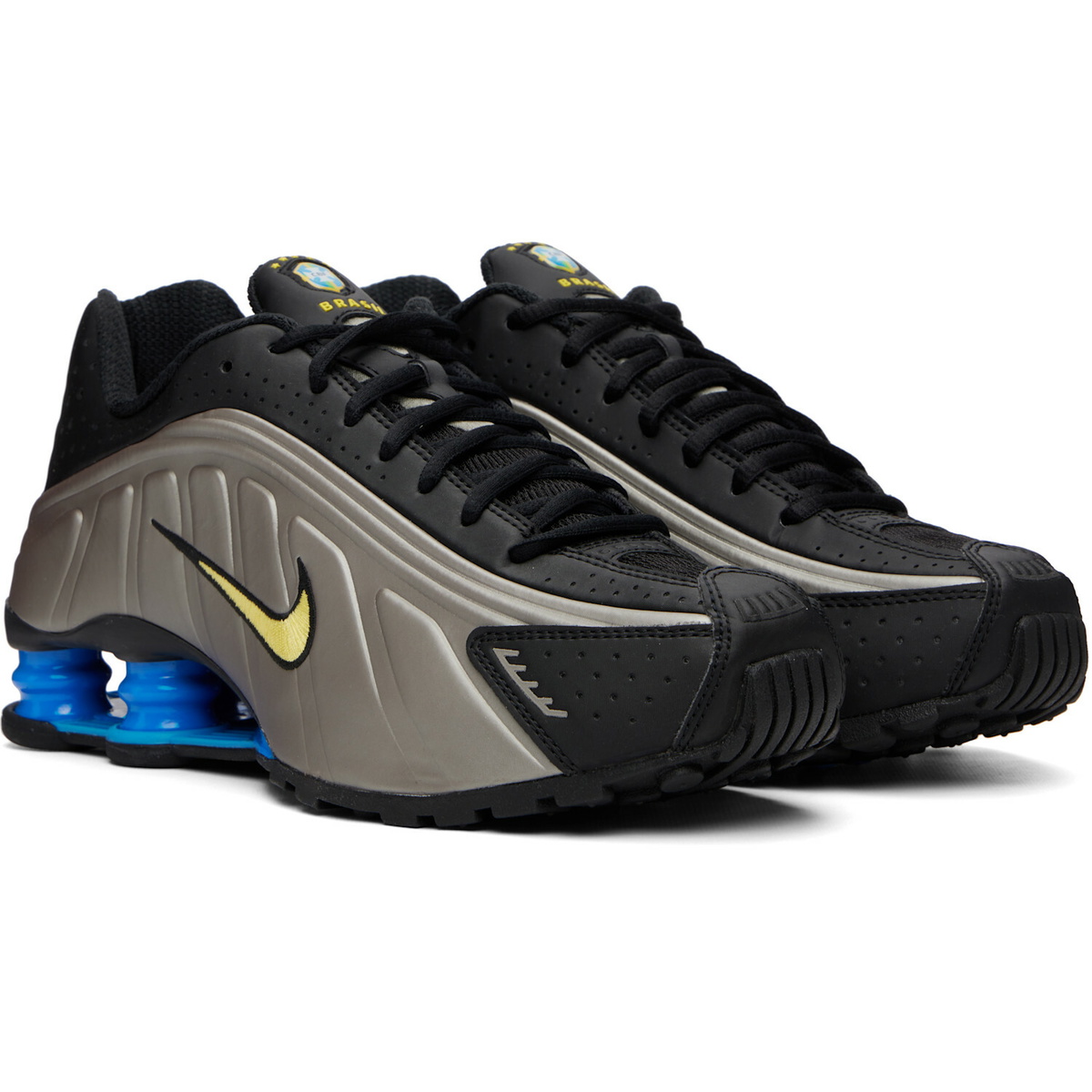 Nike Gray & Black Shox R4 Sneakers