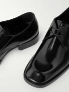 SAINT LAURENT - Vadim Glossed-Leather Derby Shoes - Black
