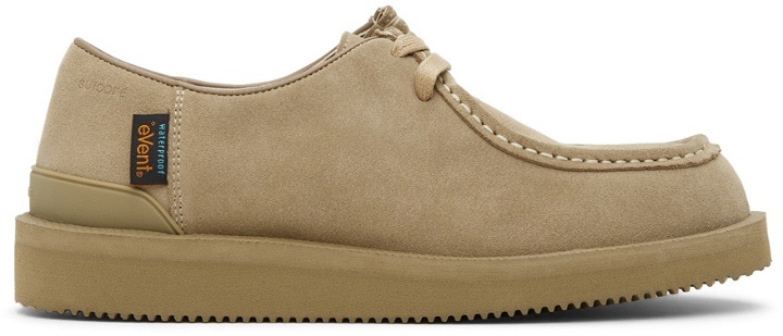 Photo: Suicoke Taupe COC-SEVAB Lace-Up Loafers