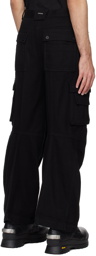 C2H4 Black Construction Cargo Pants