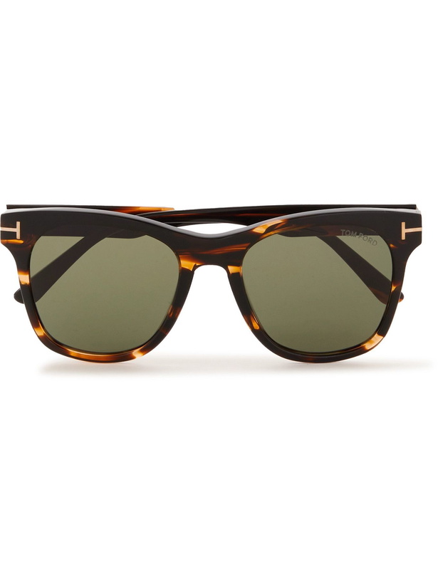 Photo: TOM FORD - Brooklyn Square-Frame Tortoiseshell Acetate Sunglasses