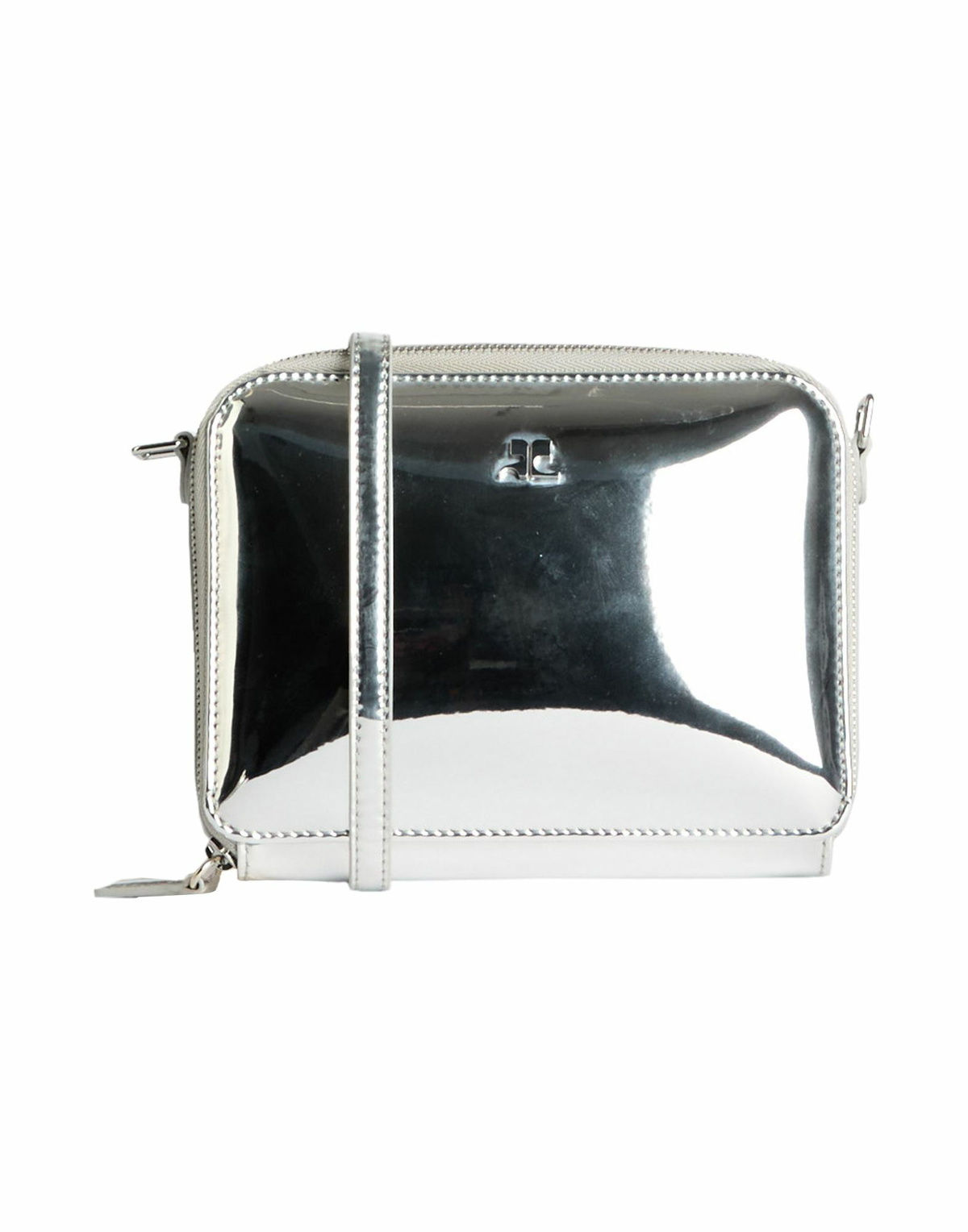 Courrèges Womens Cross-body bag in Silver