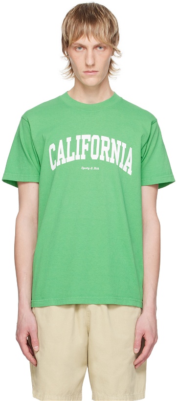 Photo: Sporty & Rich Green 'California' T-Shirt
