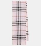 Burberry Burberry Check wool and silk scarf