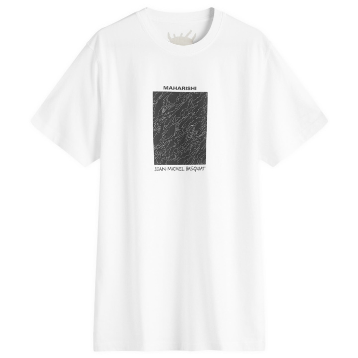 Photo: Maharishi Men's Maha Basquiat Camo Box T-Shirt in White