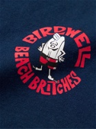 BIRDWELL - Logo-Print Cotton-Jersey T-Shirt - Blue