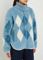 Varley Franca Diamond Sherpa Jacket Light Blue