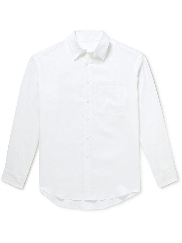 Photo: Anderson & Sheppard - Linen Shirt - White