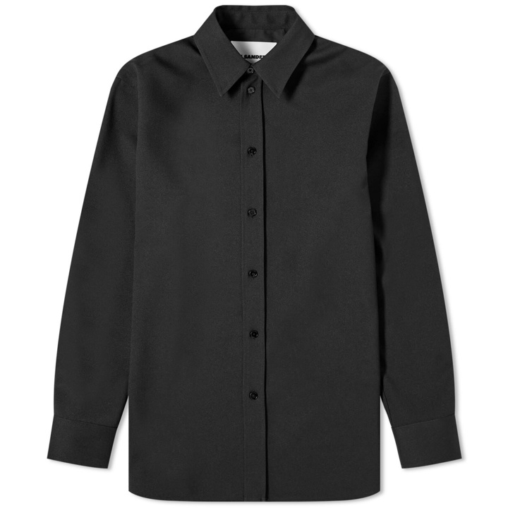 Photo: Jil Sander Men's Heavy Cotton Shirt in Black