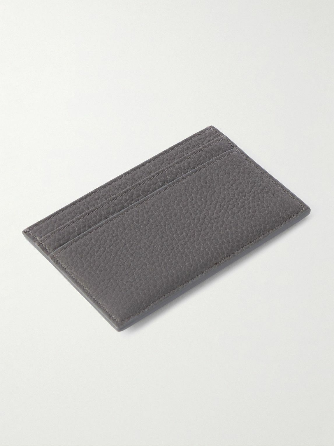 CELINE - Logo-Detailed Full-Grain Leather Cardholder