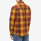 Wood Wood Men's Avenir Gradient Check Overshirt in Brown Check