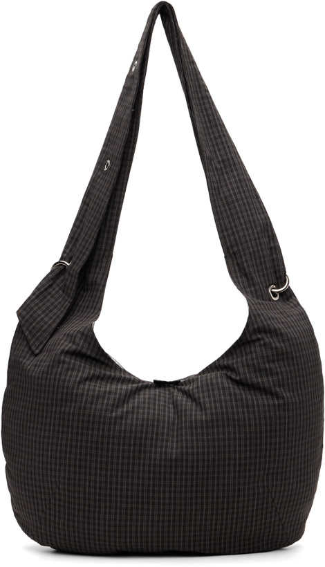 Photo: mfpen Gray Eyelet Messenger Bag