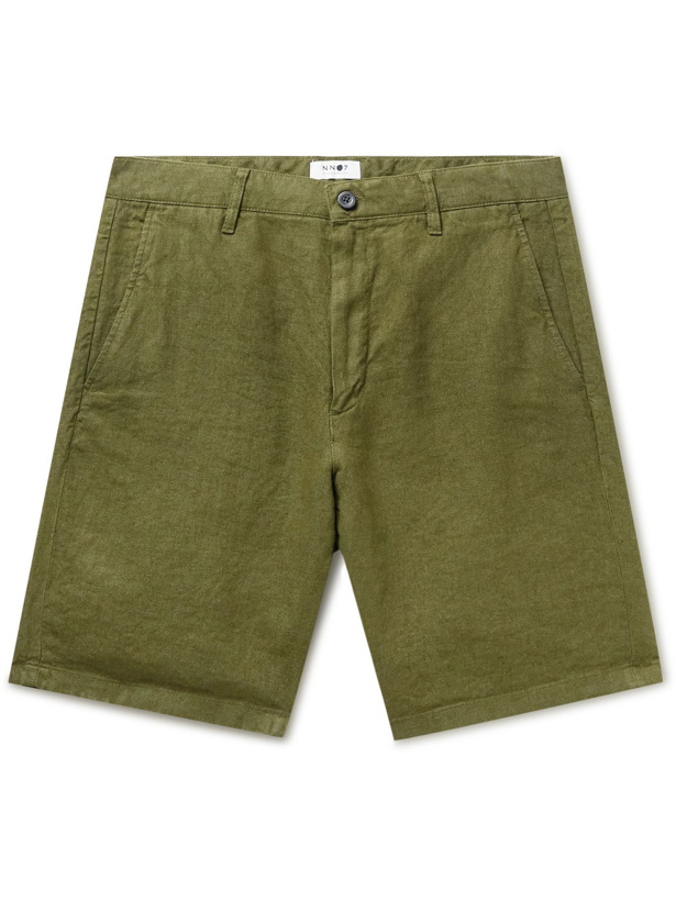 Photo: NN07 - Crown Linen Shorts - Green