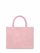 MACH & MACH - Flower Satin & Crystal Top Handle Bag