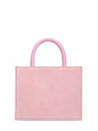 MACH & MACH - Flower Satin & Crystal Top Handle Bag