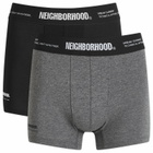 Neighborhood Men's Classic 2-Pack Underwear in Black/Gray