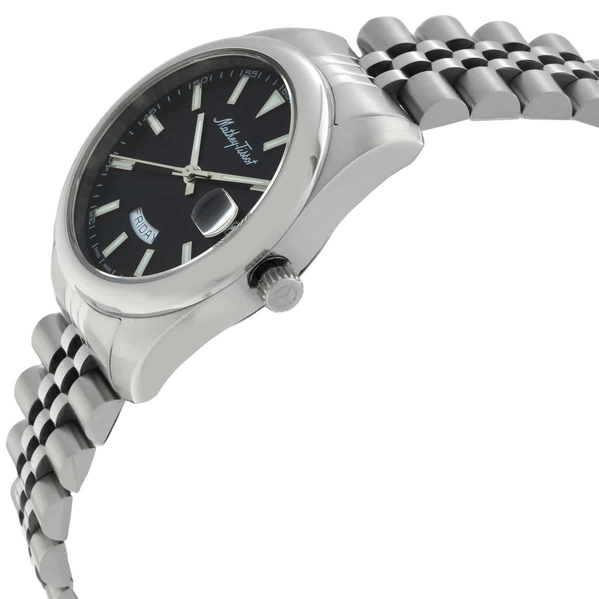 Mathey-Tissot Mathy Day-Date Quartz Black Dial Ladies Watch D510AN