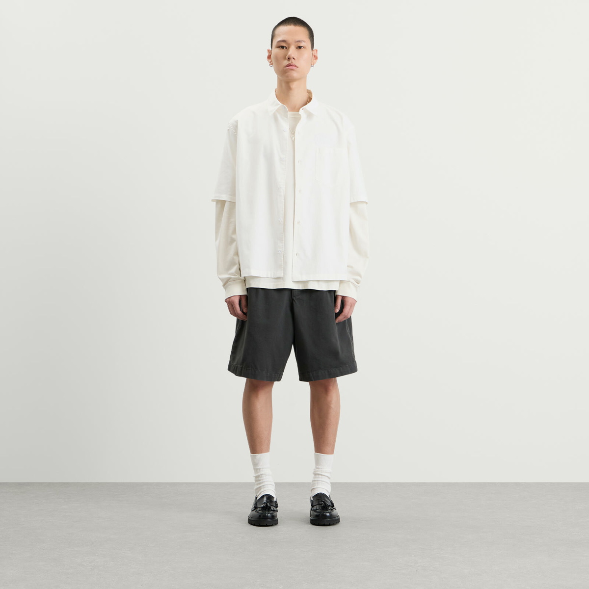 END. Resort Short in Washed Black