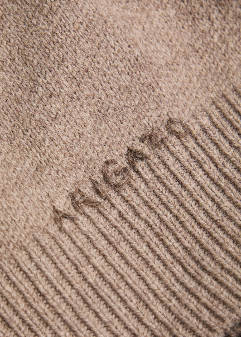Axel Arigato Milo Logo-embroidered Wool Cardigan Brown