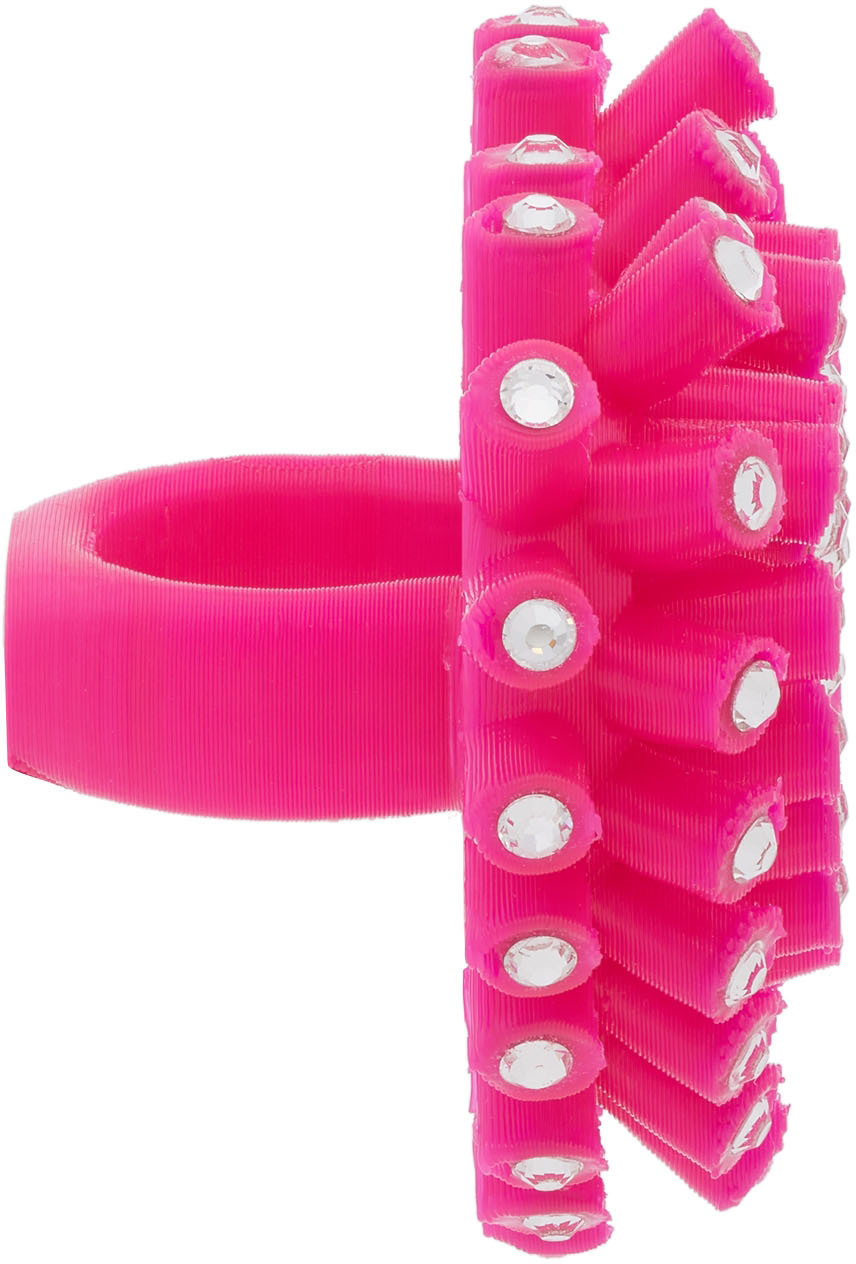 Roussey SSENSE Exclusive Pink 3D-Printed Crush Ring