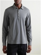 Massimo Alba - Ischia Cotton-Jersey Polo Shirt - Gray