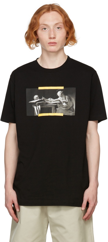 Photo: Off-White Black Caravaggio Painting T-Shirt