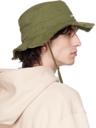 Jacquemus Khaki Le Raphia 'Le Bob Artichaut' Hat