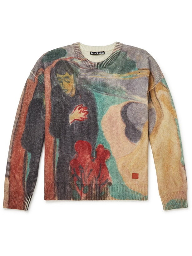 Photo: Acne Studios - Edvard Munch Printed Wool-Blend Sweater - Multi