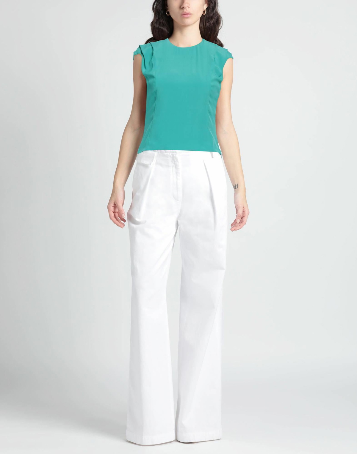 Rochas Womens Top in Turquoise