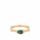 Missoma Women's Magma Gemstone Stacking Ring in Gold/Green