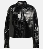 Stouls Patent leather cropped jacket