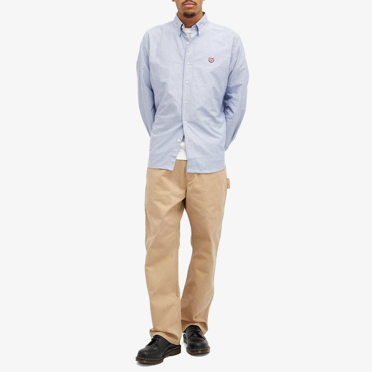 Human Made Men's Washed Duck Work Pants in Beige Human Made